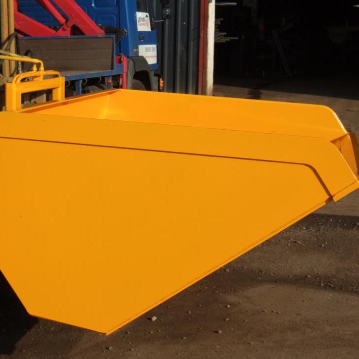 Fork Lift Drive in Grain Bucket